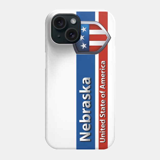 Nebraska - United State of America Phone Case by Steady Eyes