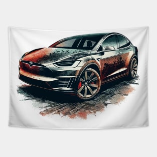 Tesla Model X Tapestry