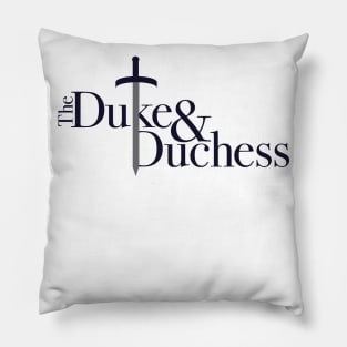 The Duke and Duchess podcast logo Pillow