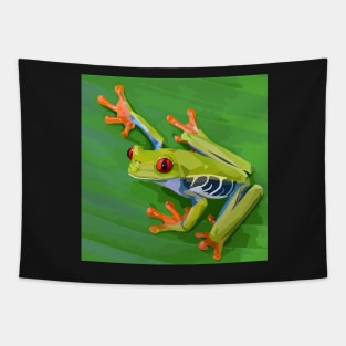 Geometric Tree Frog Tapestry