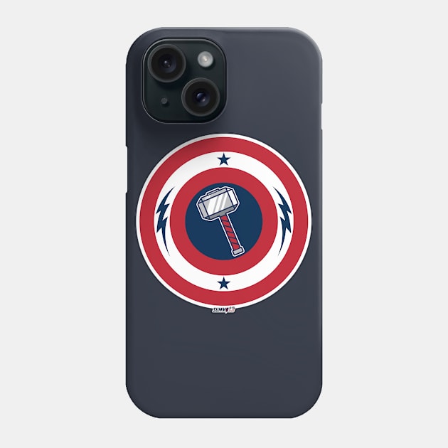 Caps hammer shield Phone Case by Summo13