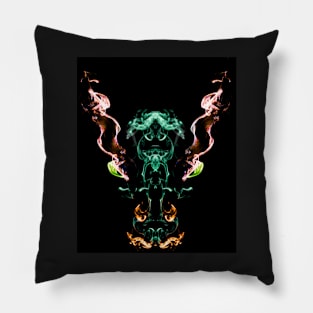 Abstract smoke trail creation of a mystical horse Pillow