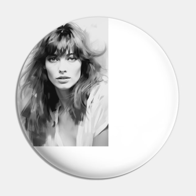 Jane Birkin - Peinture rare Pin by Labonneepoque