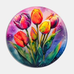 Colorful Tulips of Vibrant Colors Pin