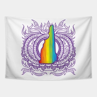 New Hampshire Mandala Pride Tapestry