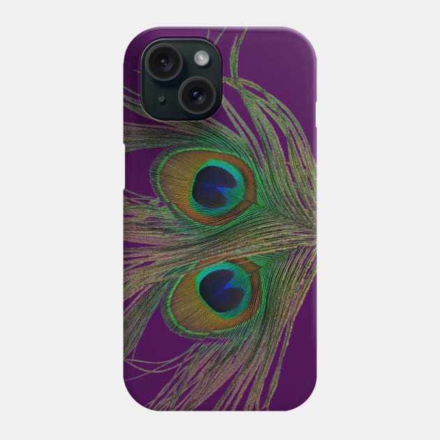 Peacock feathers Phone Case by Bwiselizzy