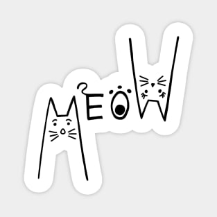 Cute Meow Cat Magnet