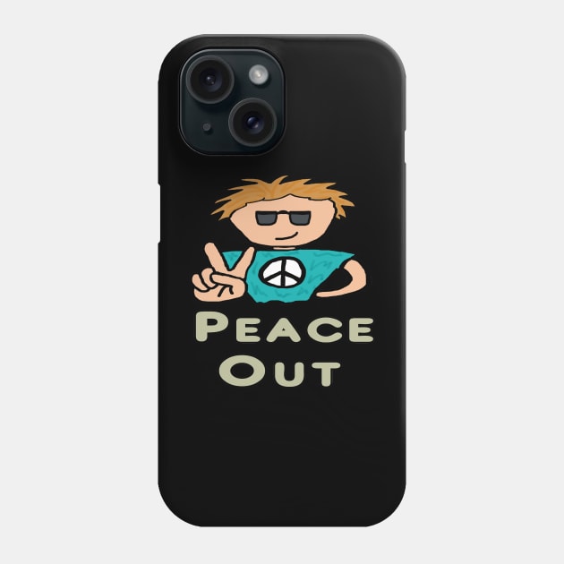 Peace Out Phone Case by Mark Ewbie