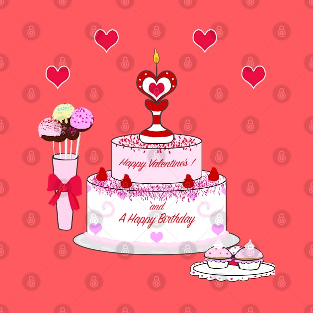 Happy Birthday on a Valentine's by VixenwithStripes