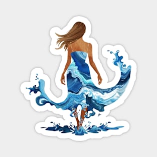 Lady of the Beach Magnet