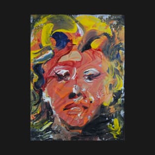 Abstract Expressionist Marilyn Face 411 T-Shirt