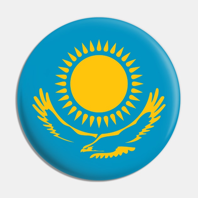 Borat Kazakhstan Flag Pin by Bigfinz