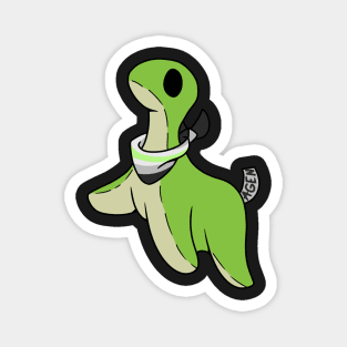 Agender pride Nessie Magnet