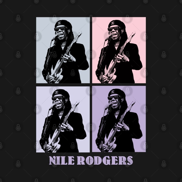 Nile Rodgers Guitar Player Pop Art by KERIKIL