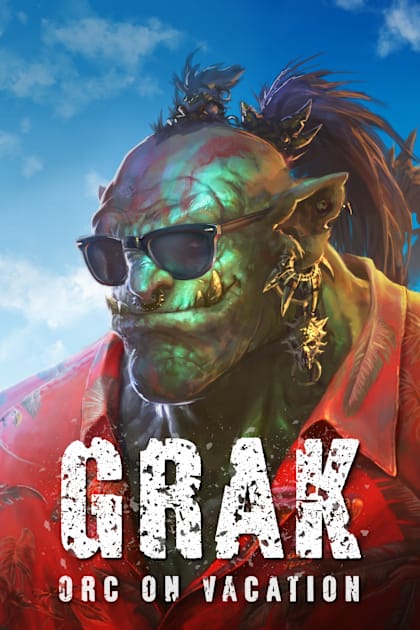 Grak: Orc on Vacation Kids T-Shirt by Joseph J Bailey Author Designs