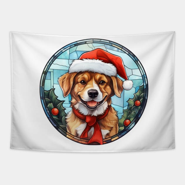 Santa Dog Tapestry by Maison de Kitsch