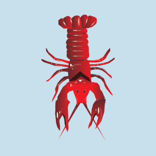 Crawfish or Lobster Digital Art T-Shirt