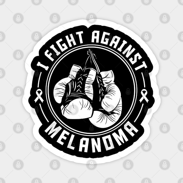 Skin Cancer I Fight Against Melanoma Melanoma Magnet by Caskara