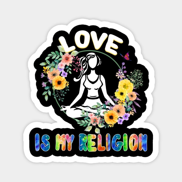 Love Is My Religion Magnet by Komlin