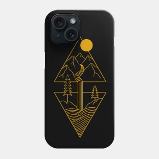 Minimal Nature Golden Phone Case