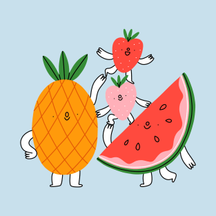 Cute fruit characters T-Shirt