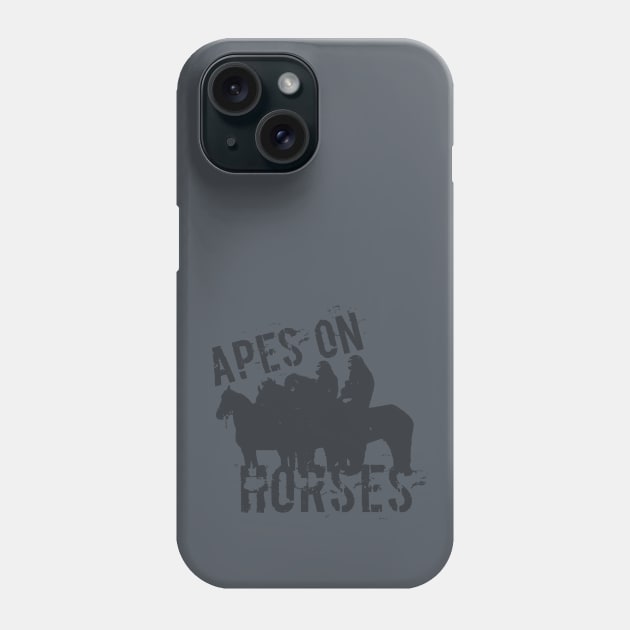 Apes on tee-Horses Phone Case by FOGdark