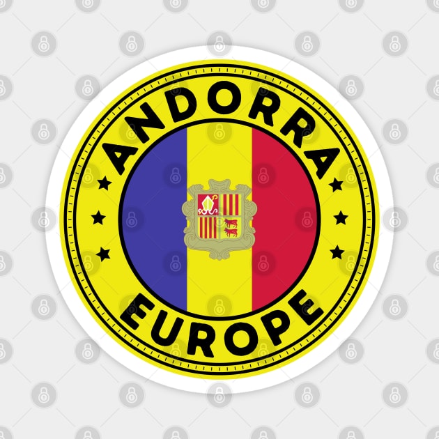 Andorra Magnet by footballomatic