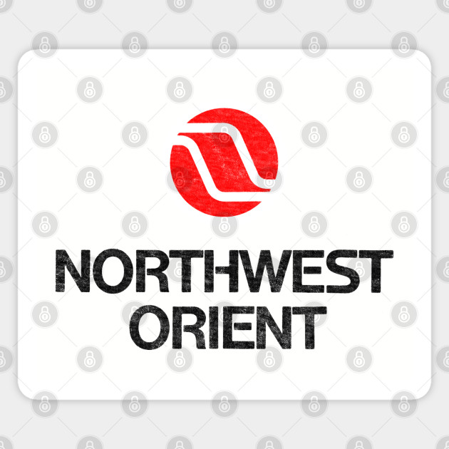 Defunct Northwest Orient Airlines Northwest Orient Sticker Teepublic