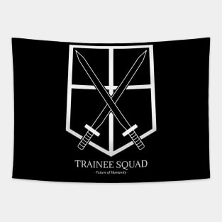 attack on titan logo trainee squad Tapestry