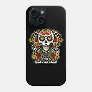 Dia de los Muertos Sugar Skull Art Phone Case