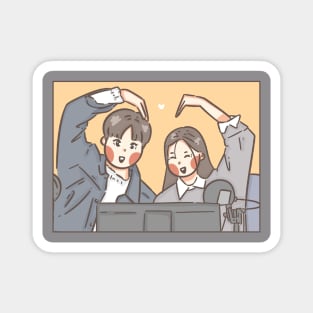 Park Jihoon and Hong Yeji Magnet