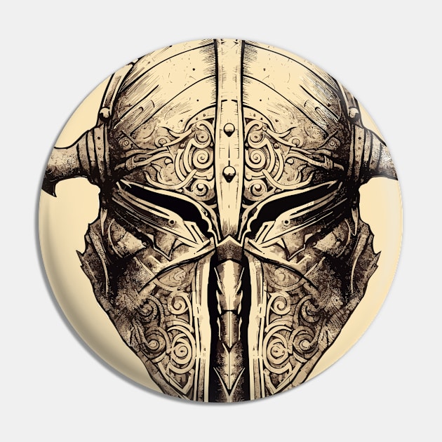 Knight helmet Pin by siriusreno