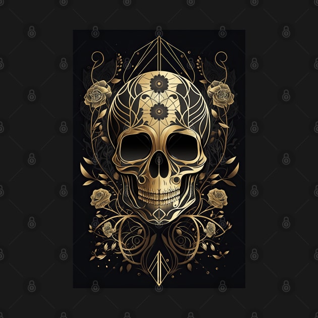 Art Deco Ornate Skull by GaudaPrime31