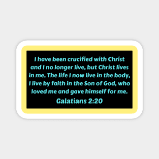 Bible Verse Galatians 2:20 Magnet