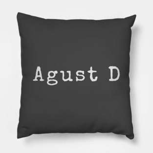 Agust D - D Day World Tour exclusive(front Back dark theme) Pillow