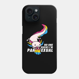 Pansexual Pride Axolotl Phone Case