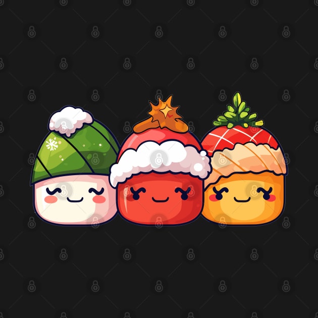 Christmas Sushi by Retroprints