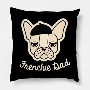 Frenchie Dad Bulldog Vintage Dog Owner Frenchie Dog Father Pillow