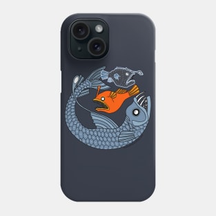 Anglerfish Trio in Color Phone Case