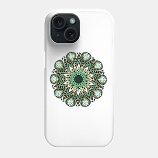 Mandala green Phone Case