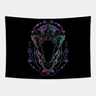 skull head glitch Tapestry