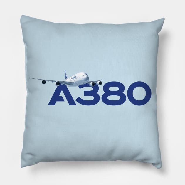 Airbus A380 Pillow by visualangel