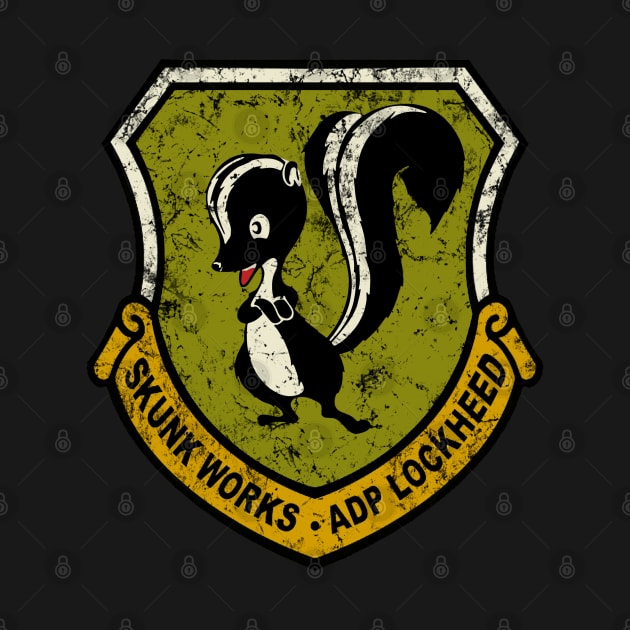 Skunk Works Distressed Vintage Logo by dudepal