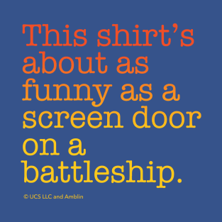 Screen Door on a Battleship Shirt | Back to the Future T-Shirt