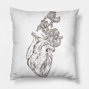 Heart with Flowers Pillow