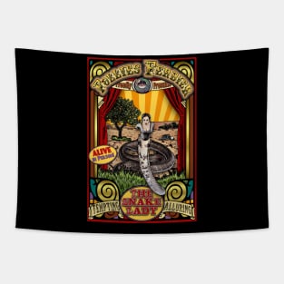 The Snake Lady Sideshow Poster Tapestry