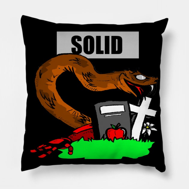 Tribute to Solid Snake Pillow by Brandon Beyond