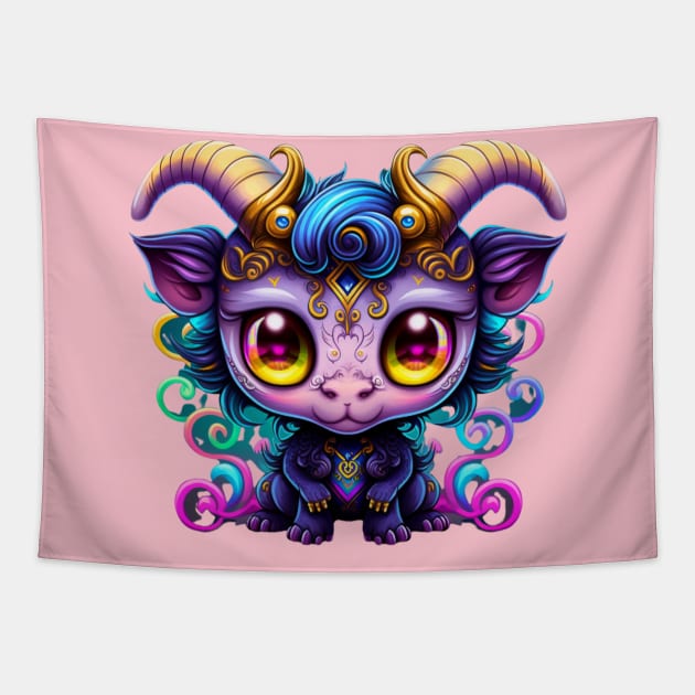 Baby Baphomet Tapestry by ReAnnaMation