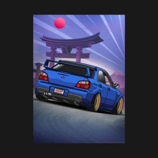 Subaru Impreza WRX STi Bug Eye (2002) Driving in Japan T-Shirt