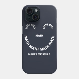 White Math Smile Phone Case